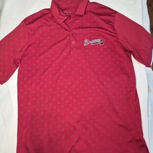 Antigua Crimson Pattern Polo Shirt